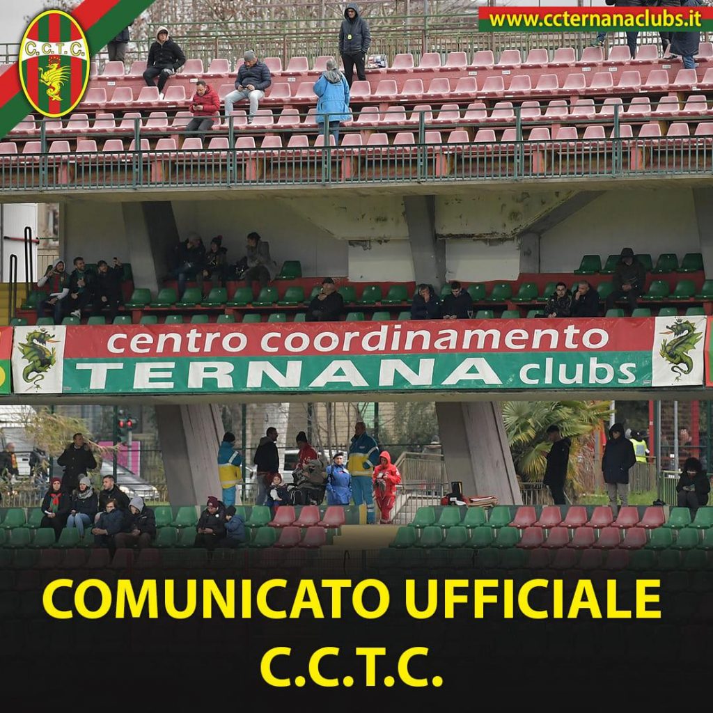 Ternana, il CCTC la pensa così – FOTO