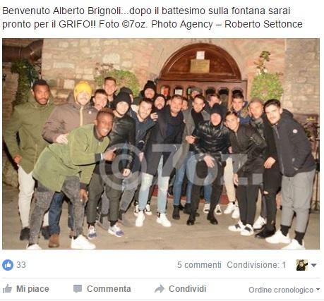 Brignoli è già a Perugia, c’è una foto