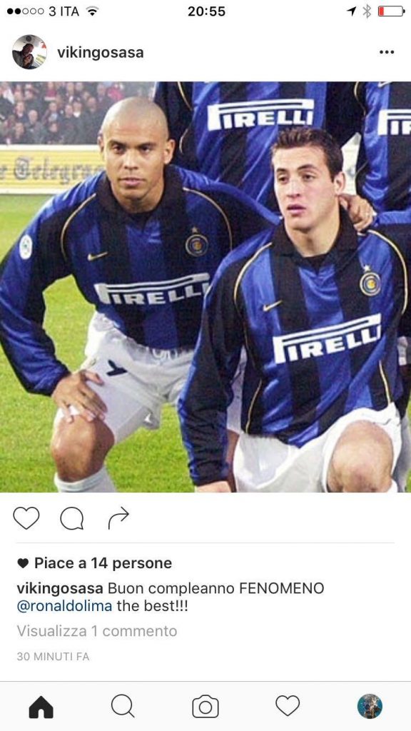 “Auguri Fenomeno”: Ronaldo e un giovanissimo Sasà Ferraro