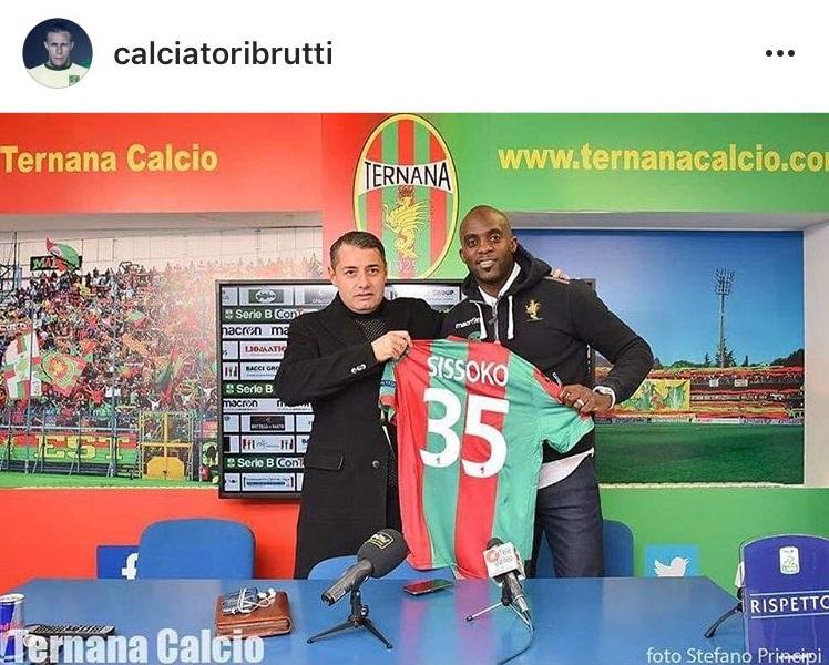 Sissoko alla Ternana finisce nel mirino di Calciatori Brutti