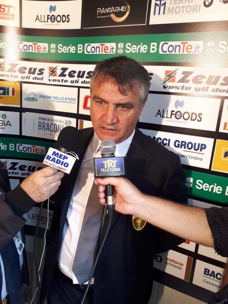 Ternana-Palermo, De Canio: “L’arbitro non mi è piaciuto. La matematica non ci condanna, non molliamo”