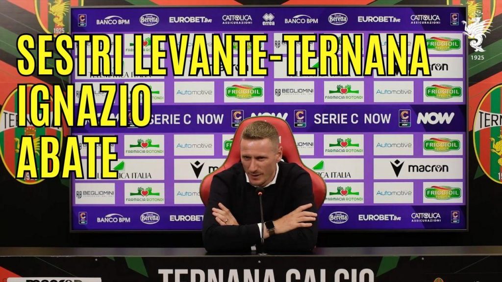 RIVIVI – SESTRI LEVANTE-TERNANA, la conferenza stampa di Abate: “Per questi ragazzi mi butterei nel fuoco”