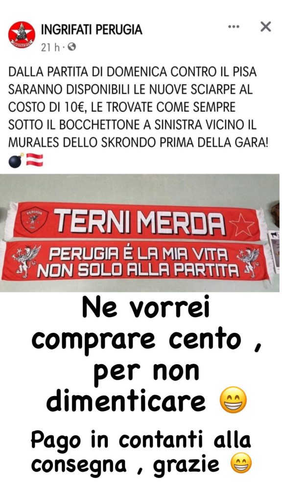 Si accende il #derby, Bandecchi risponde agli Ingrifati