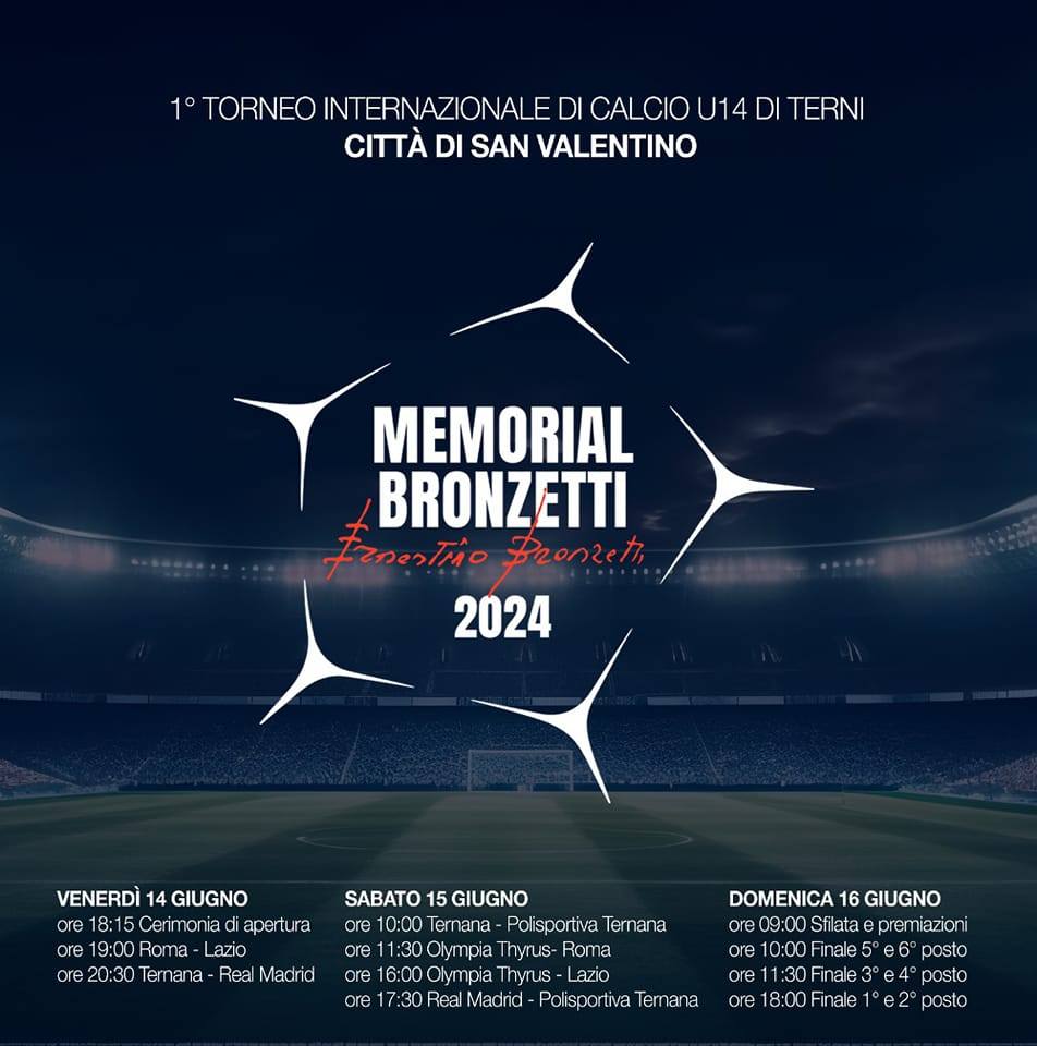 Memorial Bronzetti: stasera si parte con Ternana-Real Madrid – VIDEO