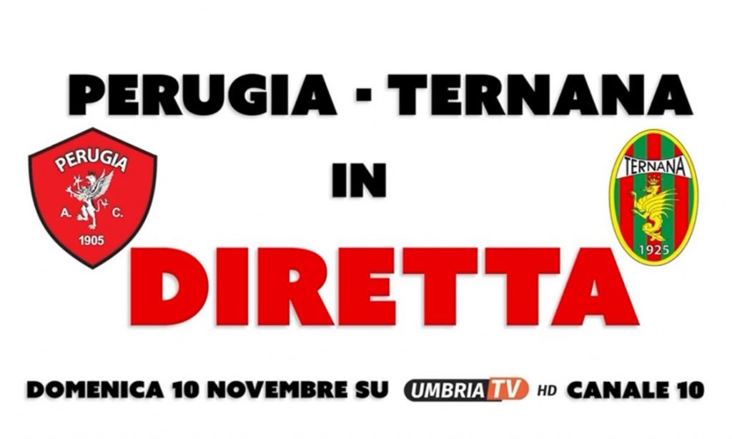 Perugia-Ternana in diretta e in chiaro su UmbriaTv con le voci di Taccucci e Laureti