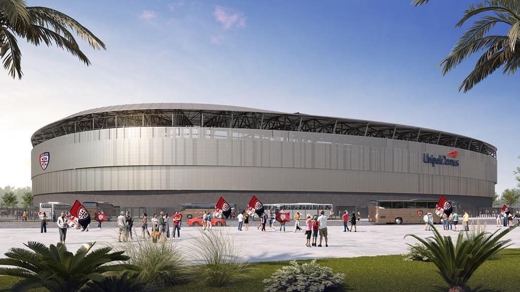 Il Cagliari presenta il progetto del nuovo stadio: sorgerà al posto del Sant’Elia – FOTO