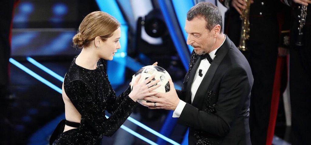 La LegaPro al Festival di Sanremo con Cristiana Capotondi