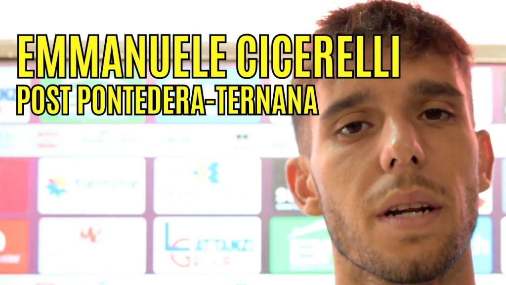 Pontedera-Ternana 1-2, Cicerelli: “L’importante era vincere e lo abbiamo fatto” – VIDEO