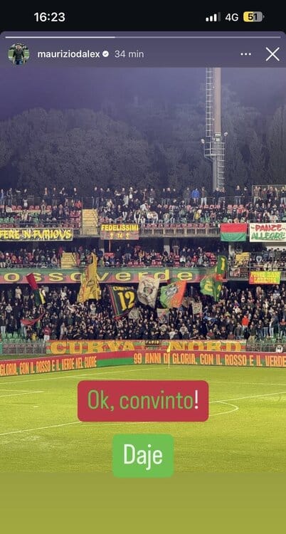 Ternana, Maurizio D’Alessandro e quella storia pubblicata e poi cancellata