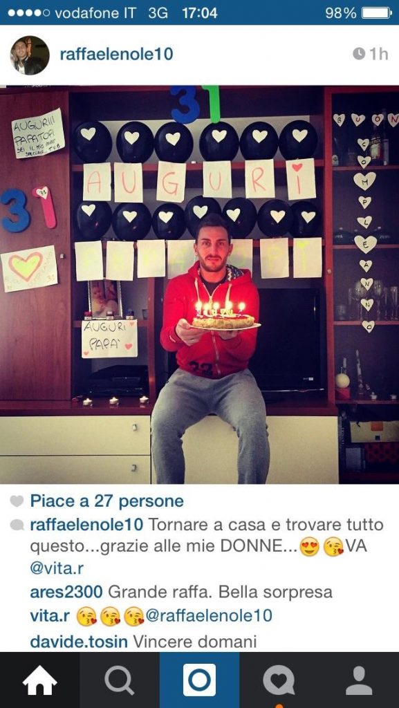 FOTO – Gli auguri a Raffaele Nolè per il suo trentunesimo compleanno!