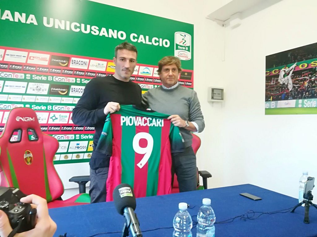 Ternana – Ufficiale l’ingaggio di Federico Piovaccari