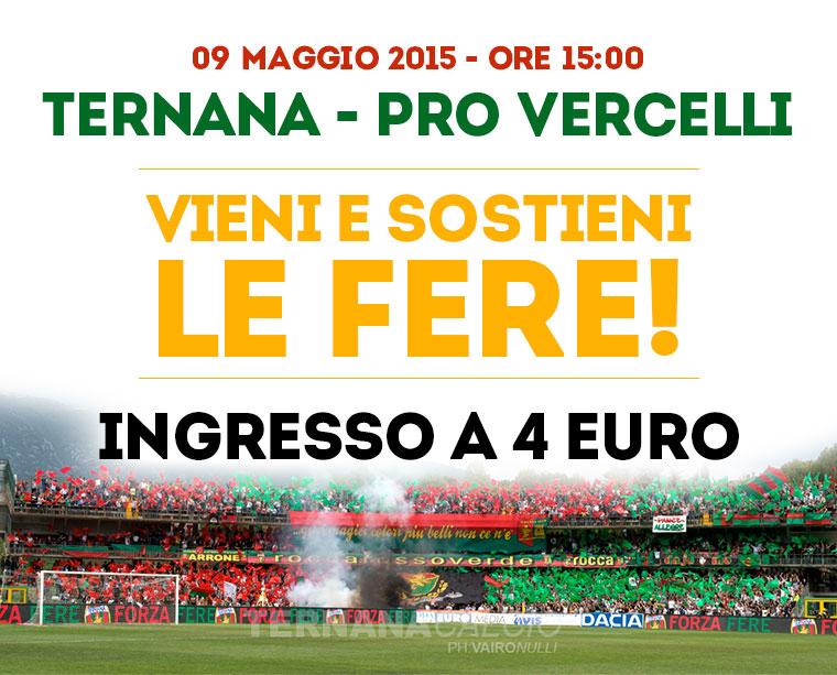 UFFICIALE – Ternana-Pro, biglietti per assistere al match a 4 euro