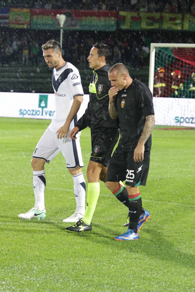 CdS – Vince la pioggia, Ternana-Brescia dura 19 minti