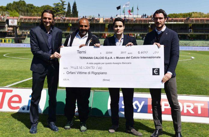 Ternana e Museo del Calcio Internazionale per Rigopiano