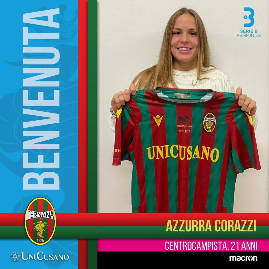 Calcio Femminile – Nuovo rinforzo per le rossoverdi: ecco Azzurra Corazzi