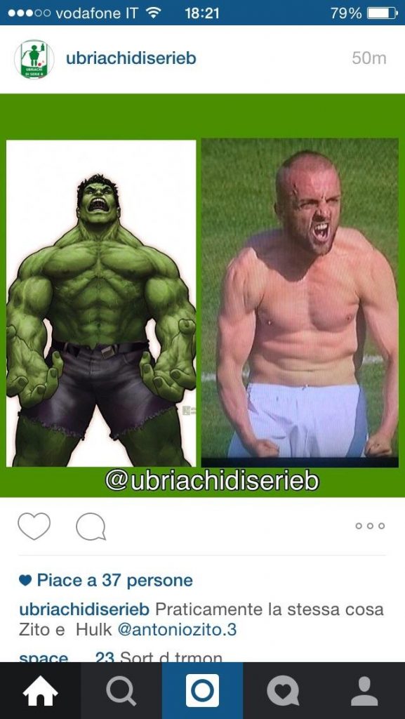 FOTO – Un ex rossoverde come Hulk