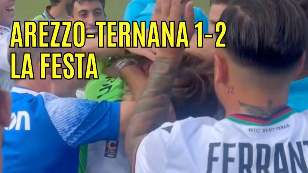 Arezzo-Ternana 1-2, il VIDEO della festa rossoverde