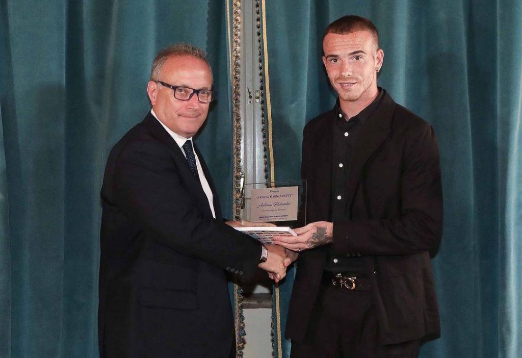 Ternana, a Palumbo il premio “Ernesto Bronzetti”