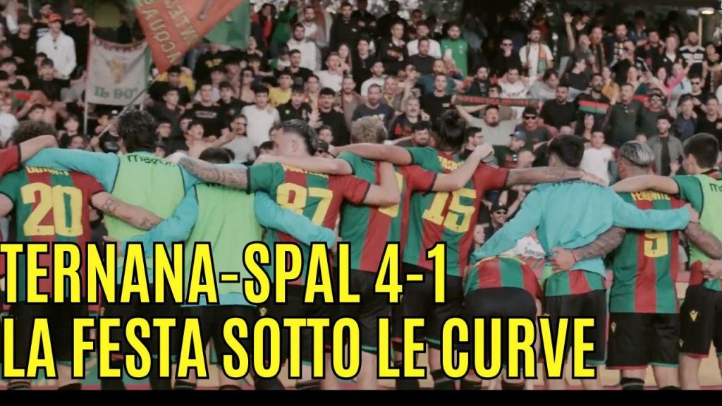 Ternana-Spal 4-1, la festa delle Fere sotto le curve – VIDEO