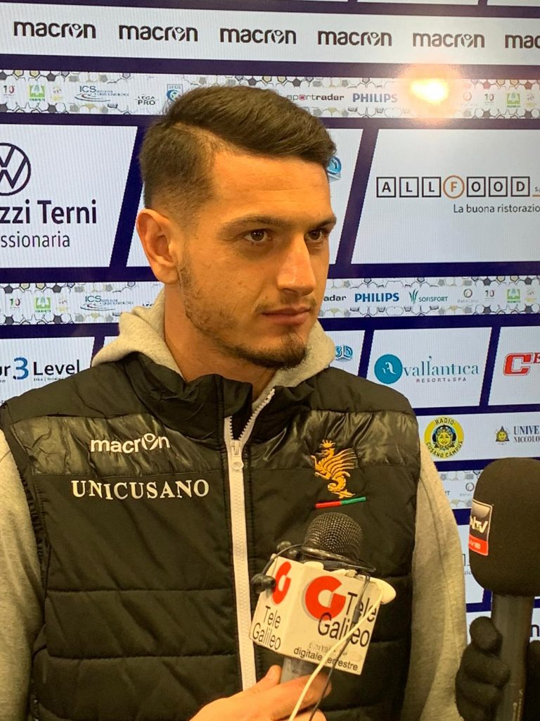 Ternana-Rieti, Partipilo: “Pensiamo a noi stessi. Sarò soddisfatto quando saremo più in alto di tutti”