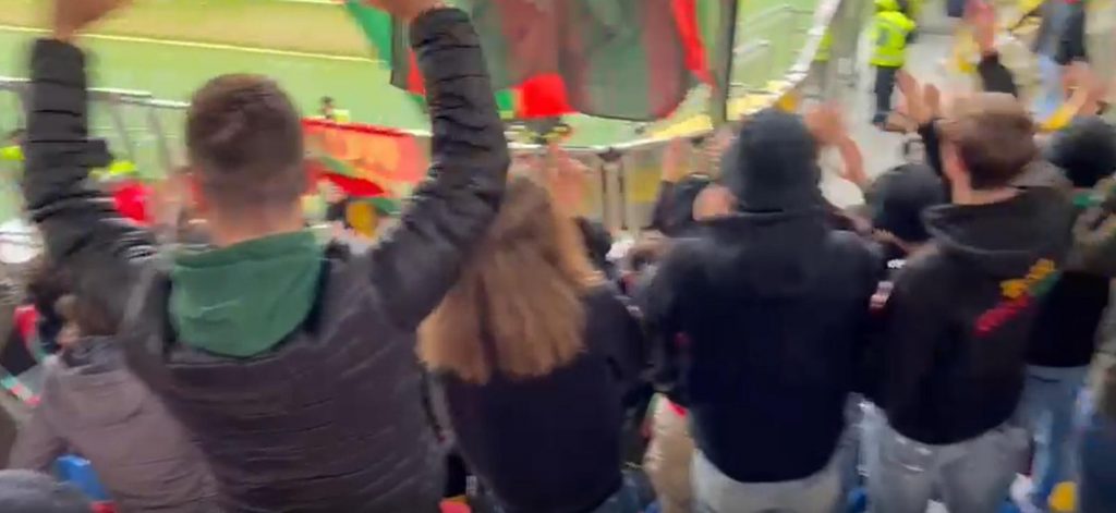 Frosinone-Ternana, viaggio nel settore ospiti colorato di rossoverde – VIDEO/3