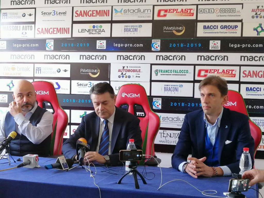 La Ternana in conferenza: parlano Paolo Tagliavento e Massimo Proietti