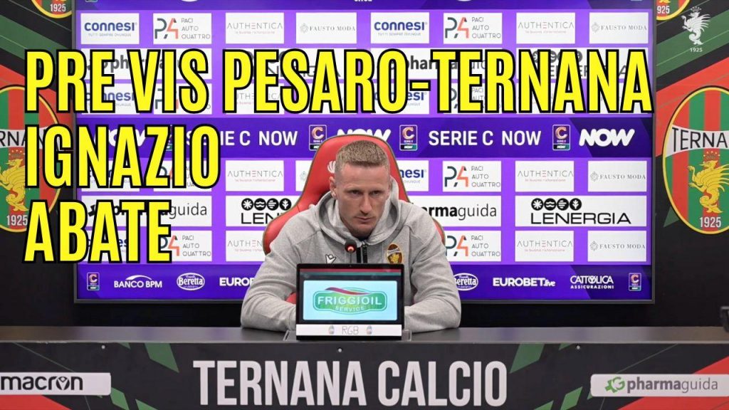 Vis Pesaro-Ternana, Abate: ““A Pesaro servono anima e corpo, campo difficile e squadra molto solida” – VIDEO