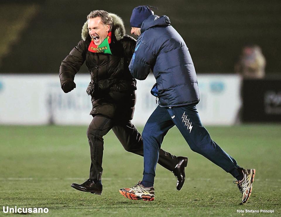 Ternana-Pro Vercelli – Sandro Pochesci esulta su Facebook – FOTO