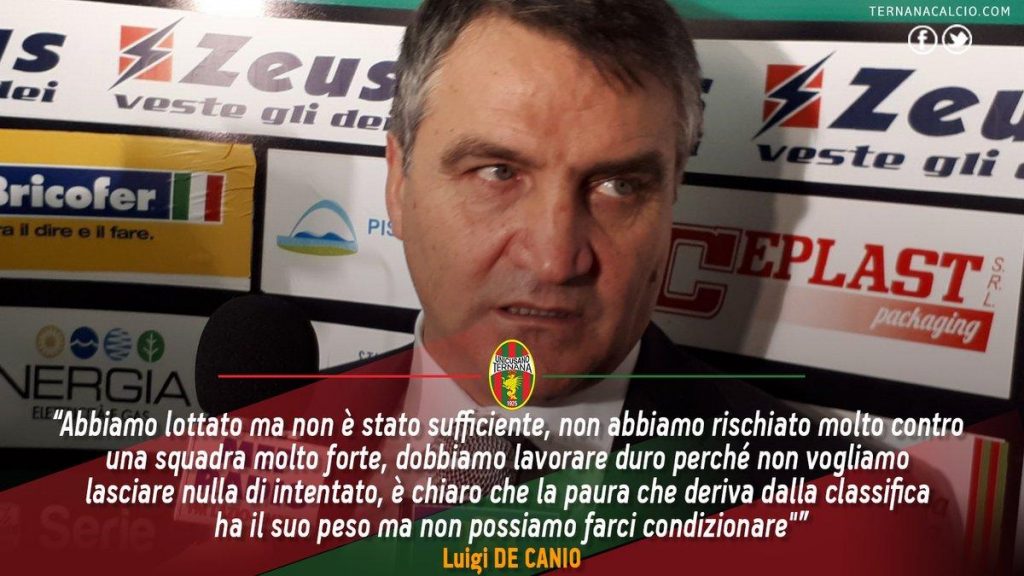 Twitter – Ternana, De Canio: “Non vogliamo lasciare nulla di intentato”