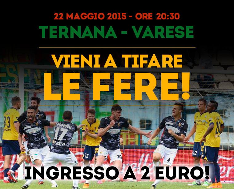 UFFICIALE – Biglietti a 2 euro per assistere a Ternana-Varese