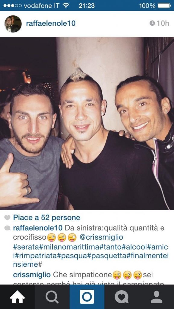 FOTO – Due ex Fere con Nainggolan: “Qualità poi…”