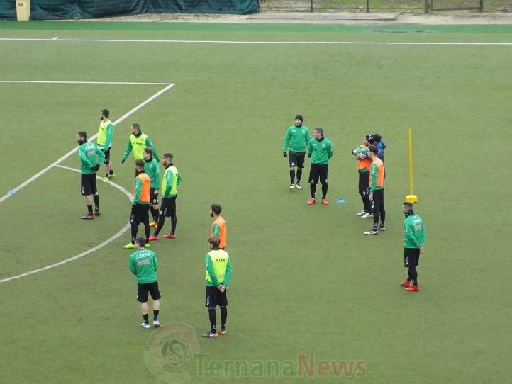 Ternana – In campo per la seconda seduta giornaliera