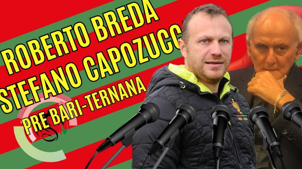 RIVIVI – Bari-Ternana e calciomercato: la conferenza di Breda e Capozucca – VIDEO