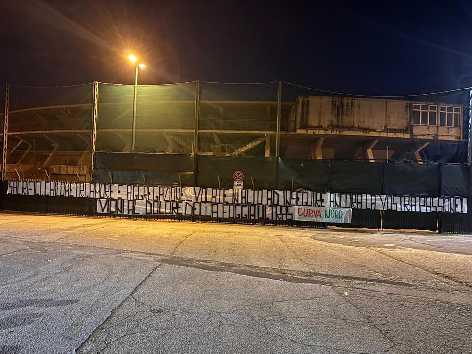 Tragedia Foggia: la vicinanza espressa dalla Curva Nord – FOTO