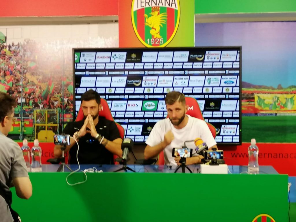 Ternana – La presentazione di Sini e Mammarella