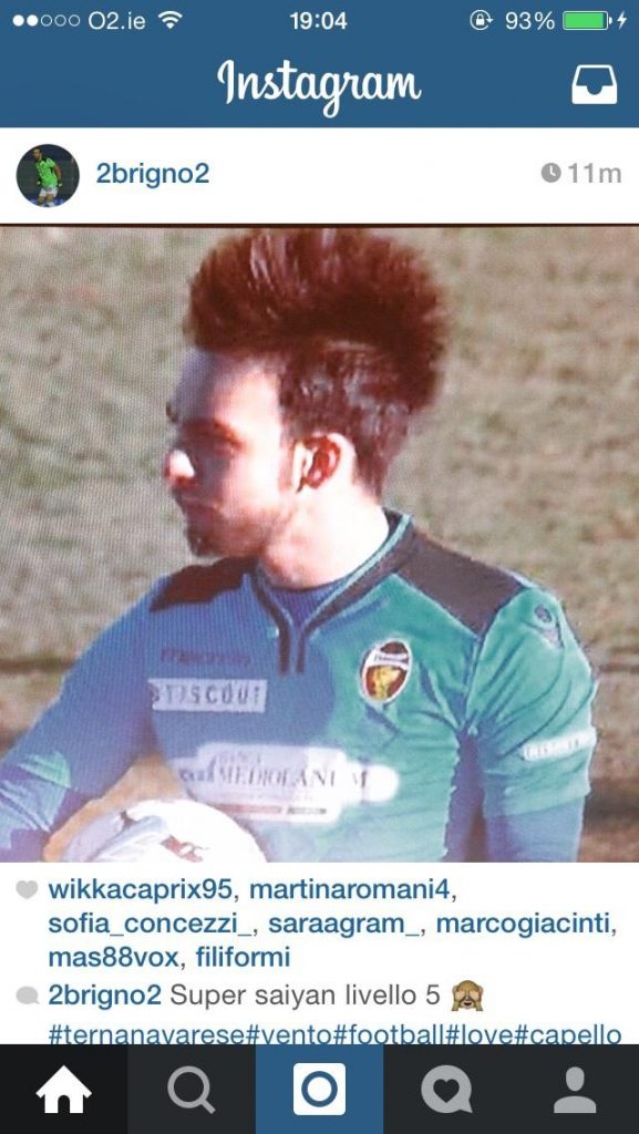 FOTO – Brignoli scherza: “Eccomi da super sayan”