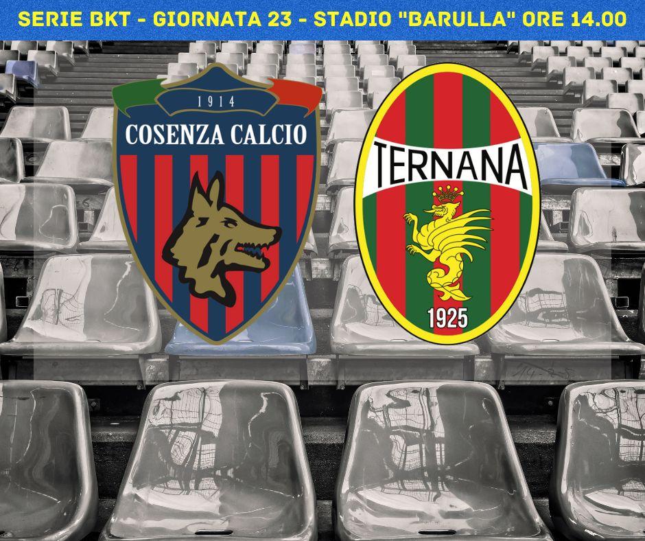 RIVIVI – Cosenza-Ternana, 0-0, le Fere tornano a casa con un punto