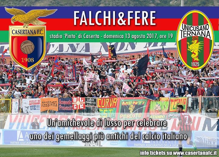 Casertana e Ternana: amichevole nel segno del gemellaggio