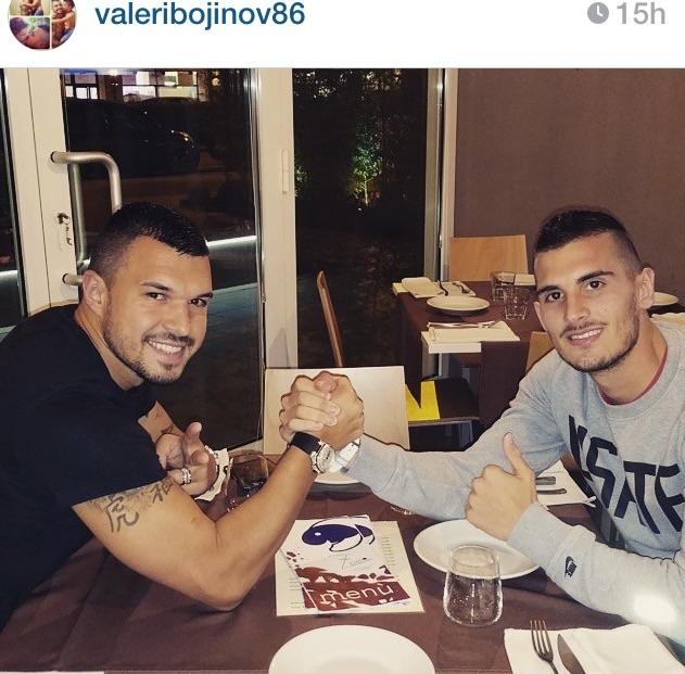 FOTO – Valeri Bojinov e Dugandzic a cena insieme