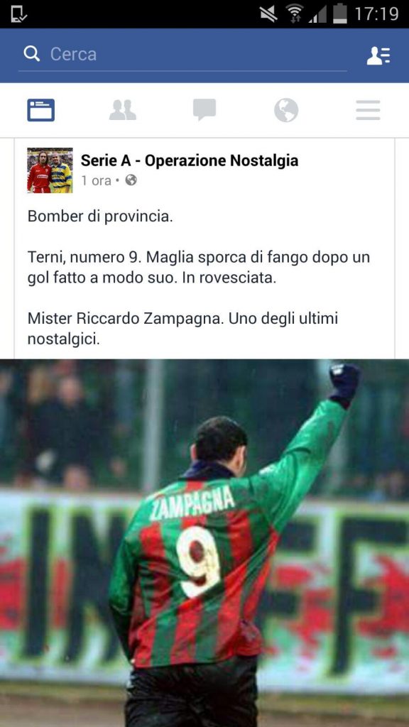 FOTO – “Serie A operazione nostalgia” omaggia Riccardo Zampagna