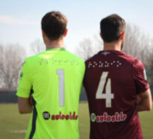 Verso Reggiana-Ternana, granata in campo sabato con la maglia in Braille