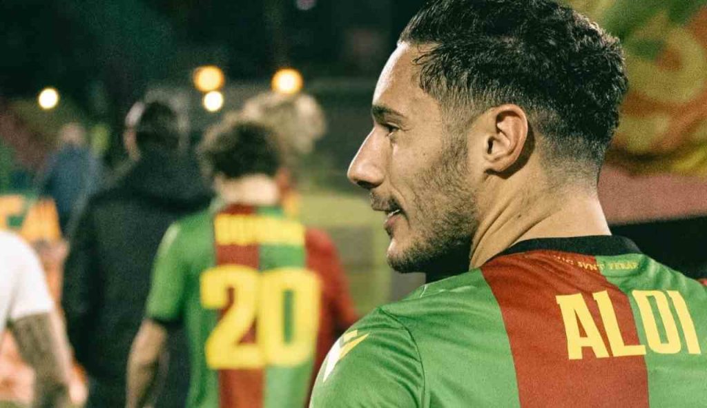 Ternana-Torres 3-1, guarda l’esultanza di Aloi sotto la Curva Nord