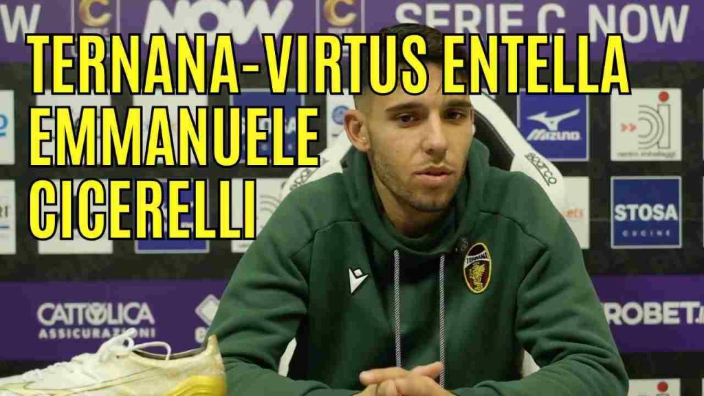 Ternana-Virtus Entella, Cicerelli: “Stiamo bene sotto tutti i punti di vista”