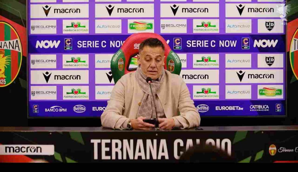 Ternana-VirtusEntella 1-1, la conferenza stampa di D’Alessandro