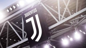 Il logo della Juventus presente all'Allianz Stadium