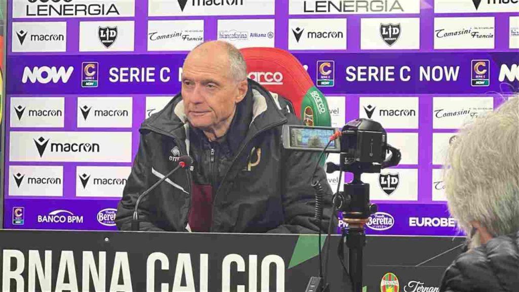 Ternana-Pontedera 0-0, Menichini: “La Ternana ha fatto la partita e meritava di vincere”