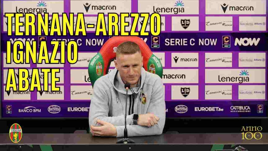 Ternana-Arezzo, guarda la conferenza stampa di Abate