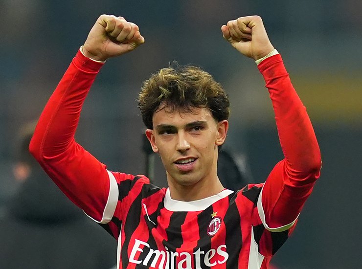 Joao Felix con la maglia del Milan - fonte Lapresse - ternananews.it