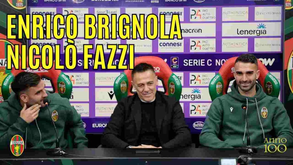 Ternana, guarda la conferenza stampa di Enrico Brignola e Nicolò Fazzi