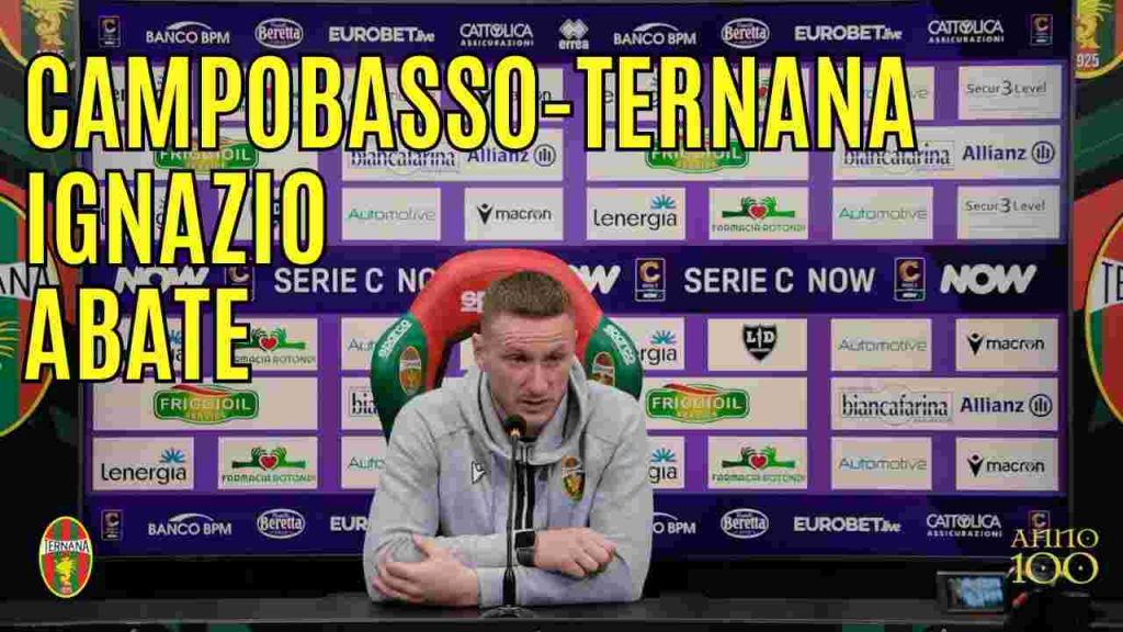 Campobasso-Ternana, guarda la conferenza stampa di Abate